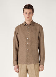 Men's Linen Shirt in Dune
