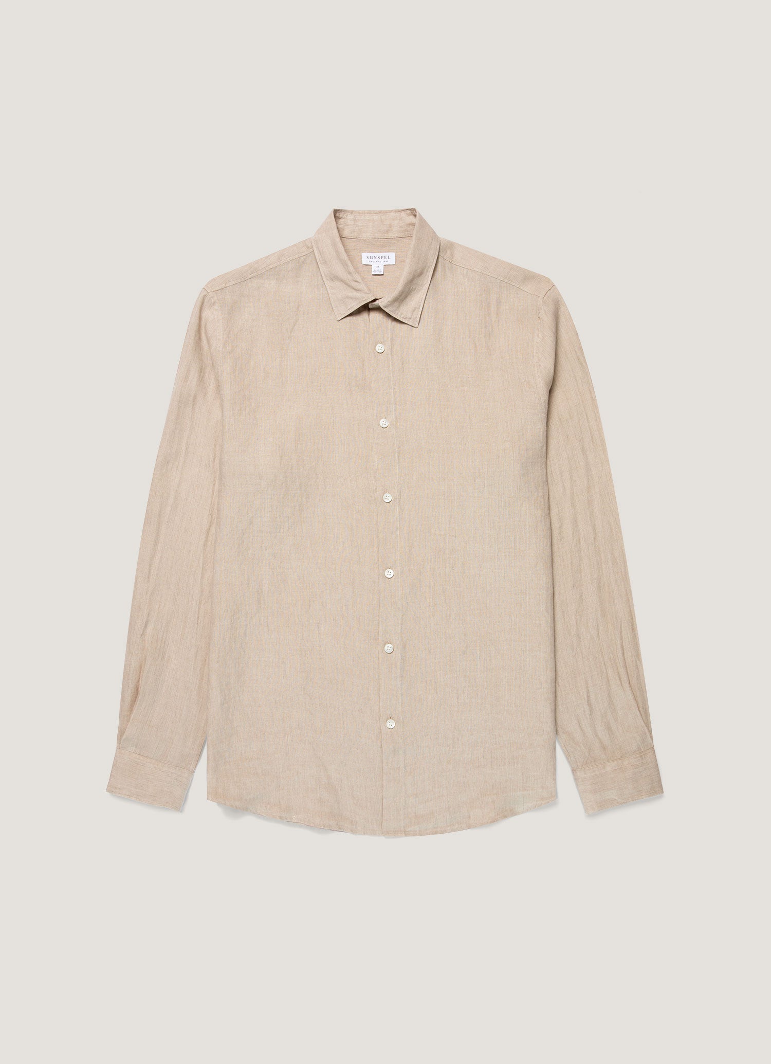 Men's Linen Shirt in Hazelwood | Sunspel