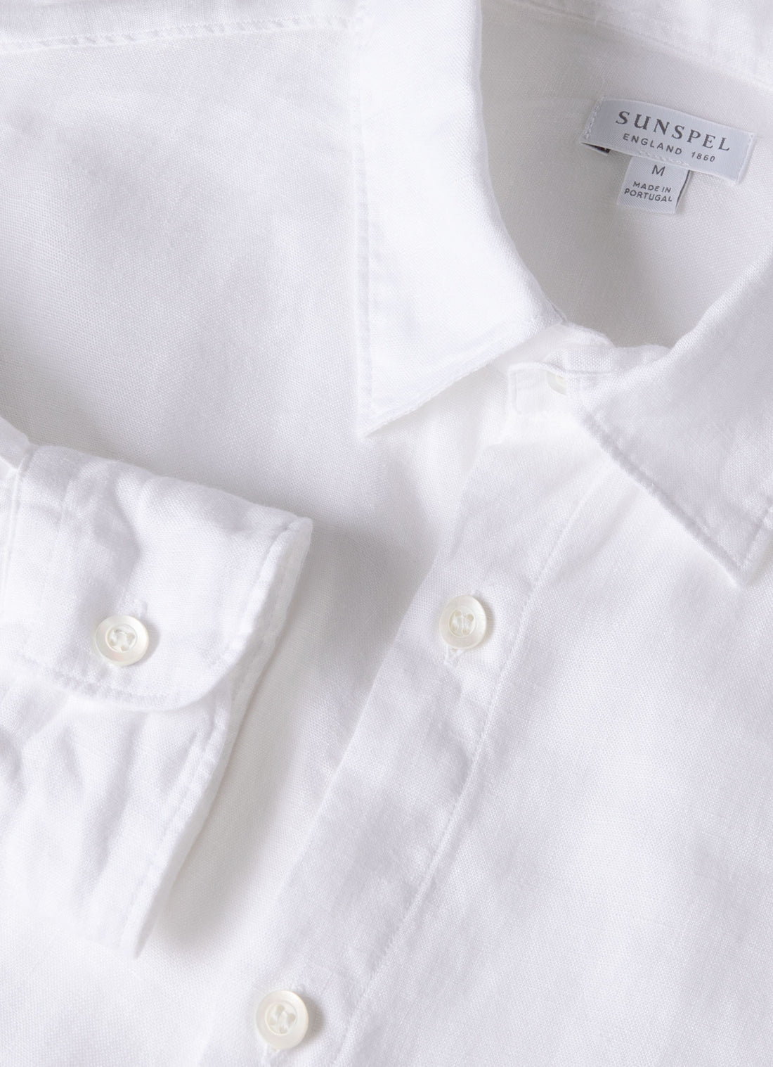 Men's Linen Shirt in White