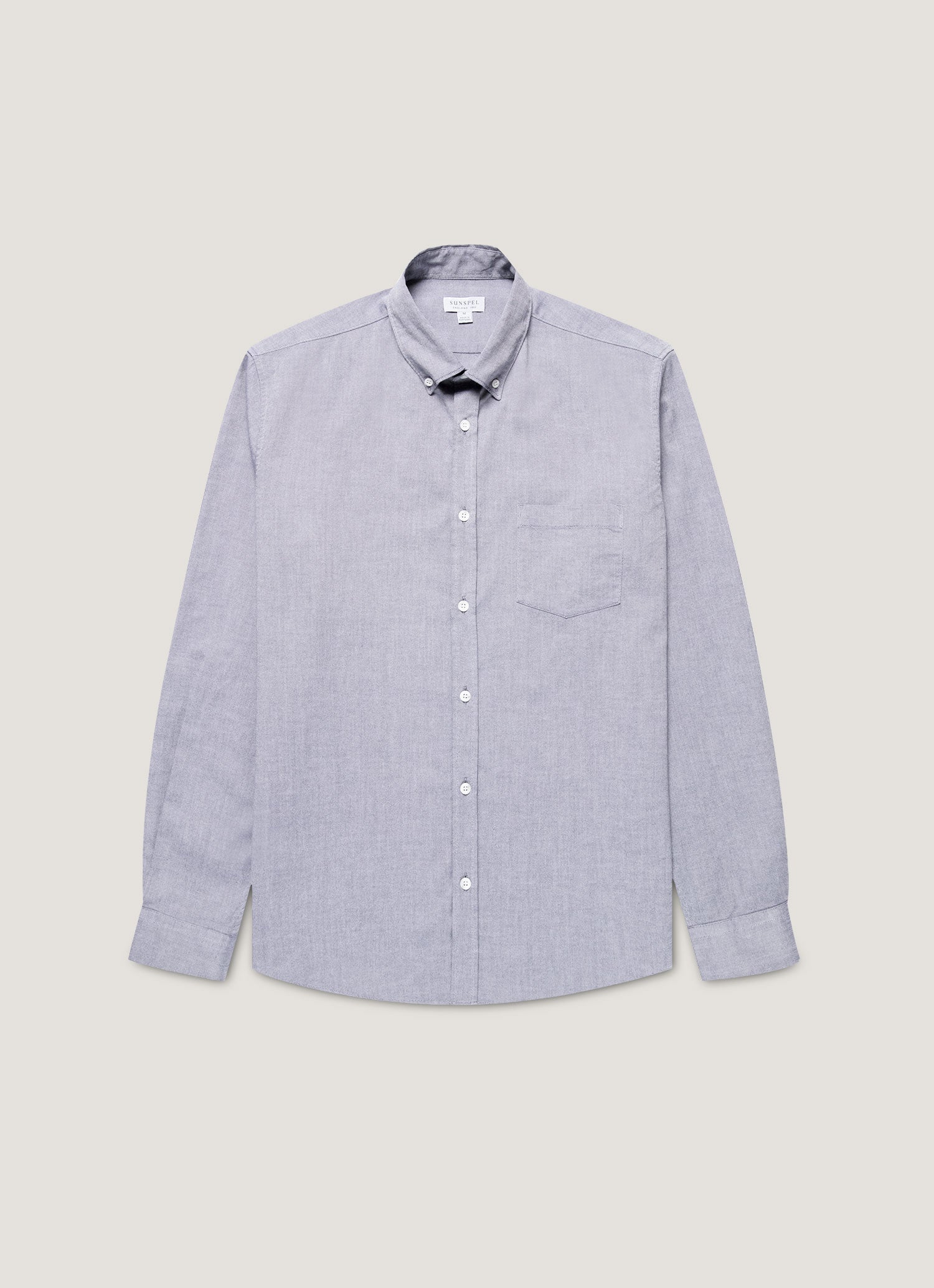 Men's Button Down Oxford Shirt in Dark Blue | Sunspel