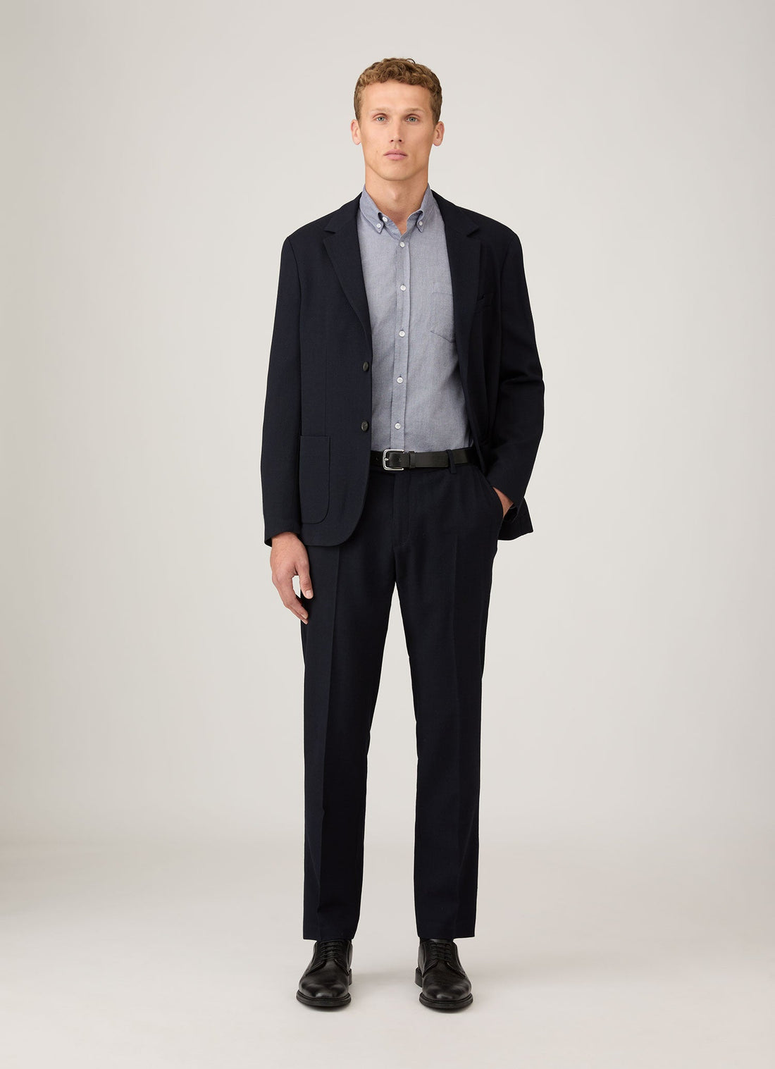 Men's Button Down Oxford Shirt in Dark Blue