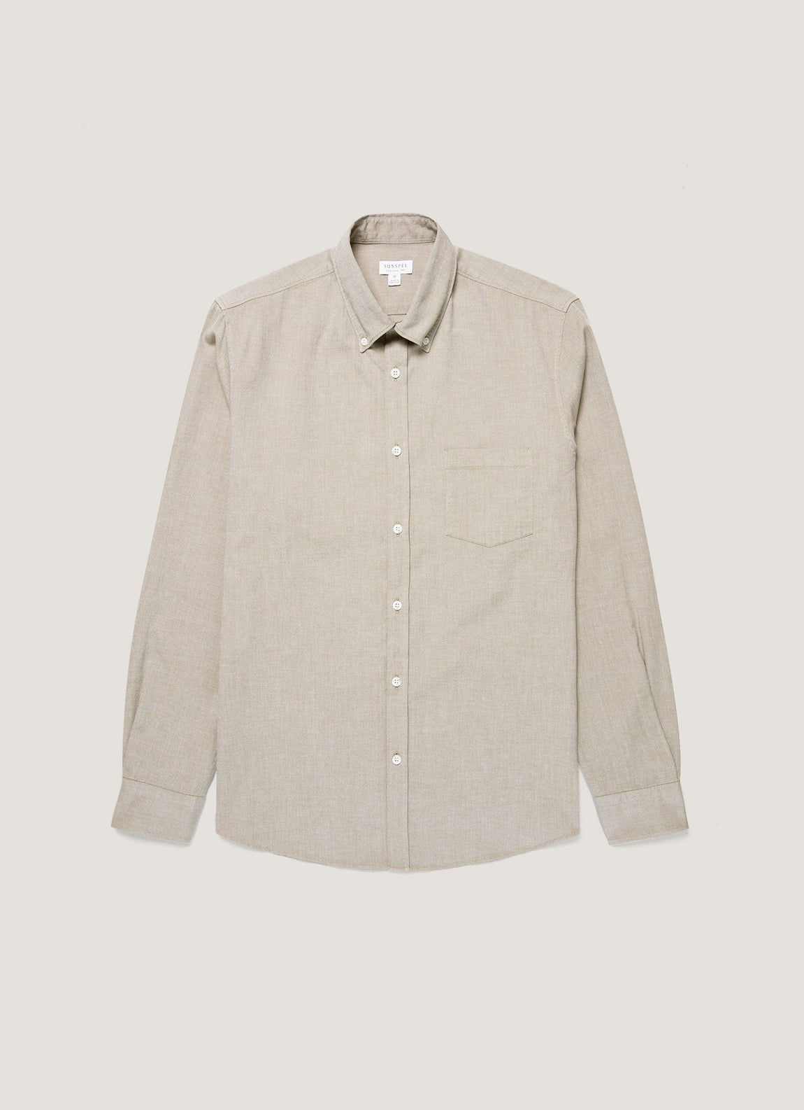 Men's Button Down Oxford Shirt in Light Khaki