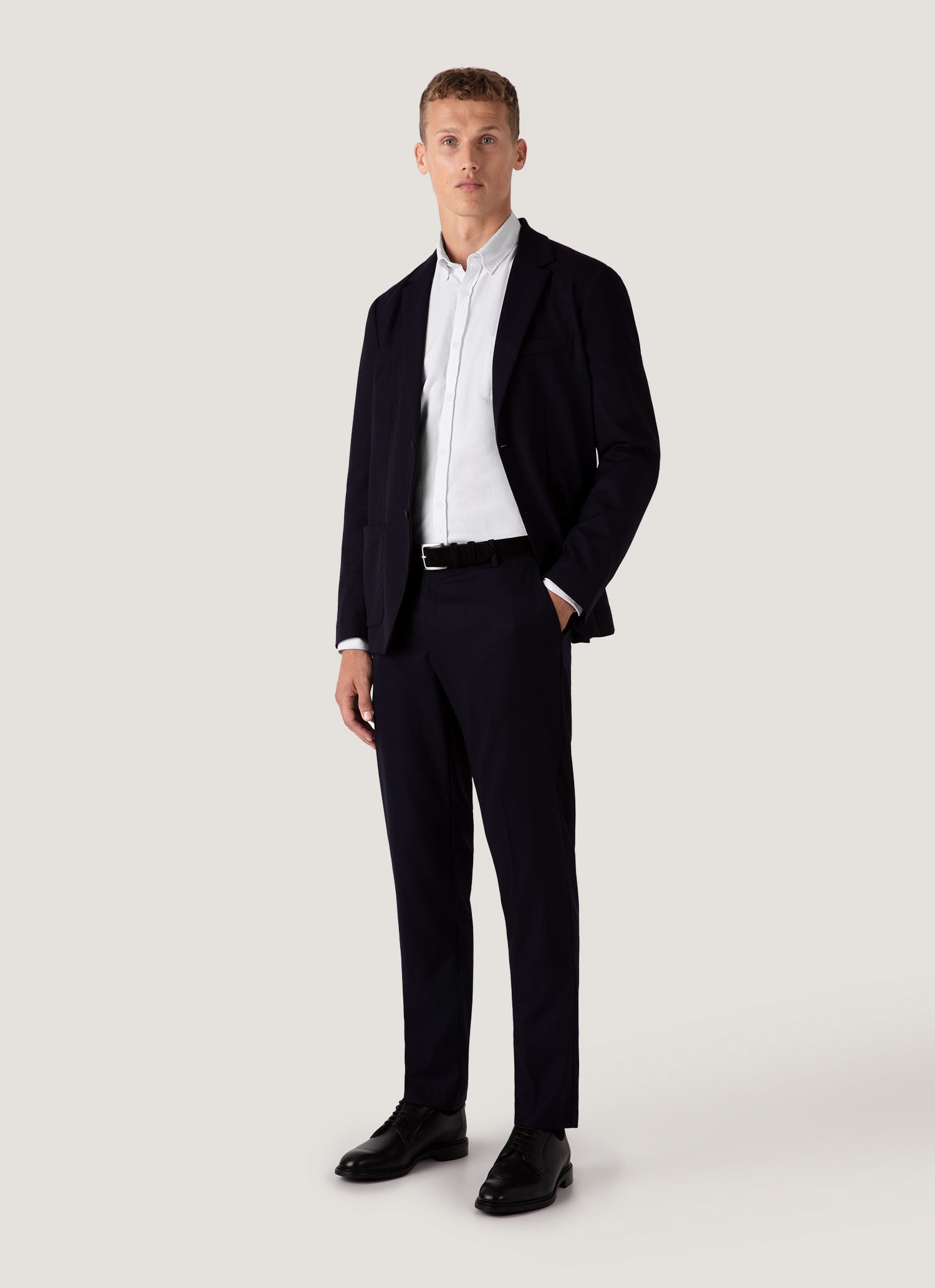 Men's Button Down Oxford Shirt in White