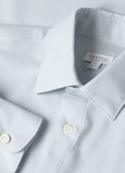 Men's Cotton Cashmere Shirt in Light Blue