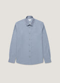 Men's Cotton Cashmere Shirt in Dark Blue