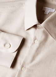 Men's Cotton Cashmere Shirt in Ash
