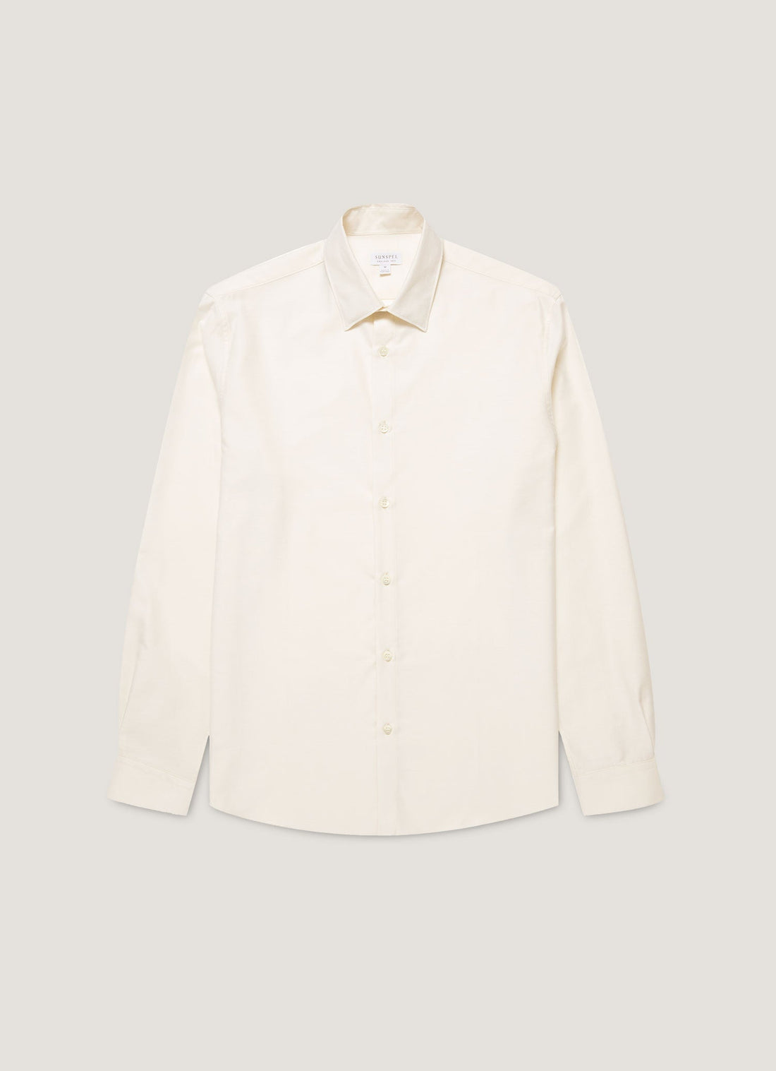 Men's Cotton Cashmere Shirt in Warm White