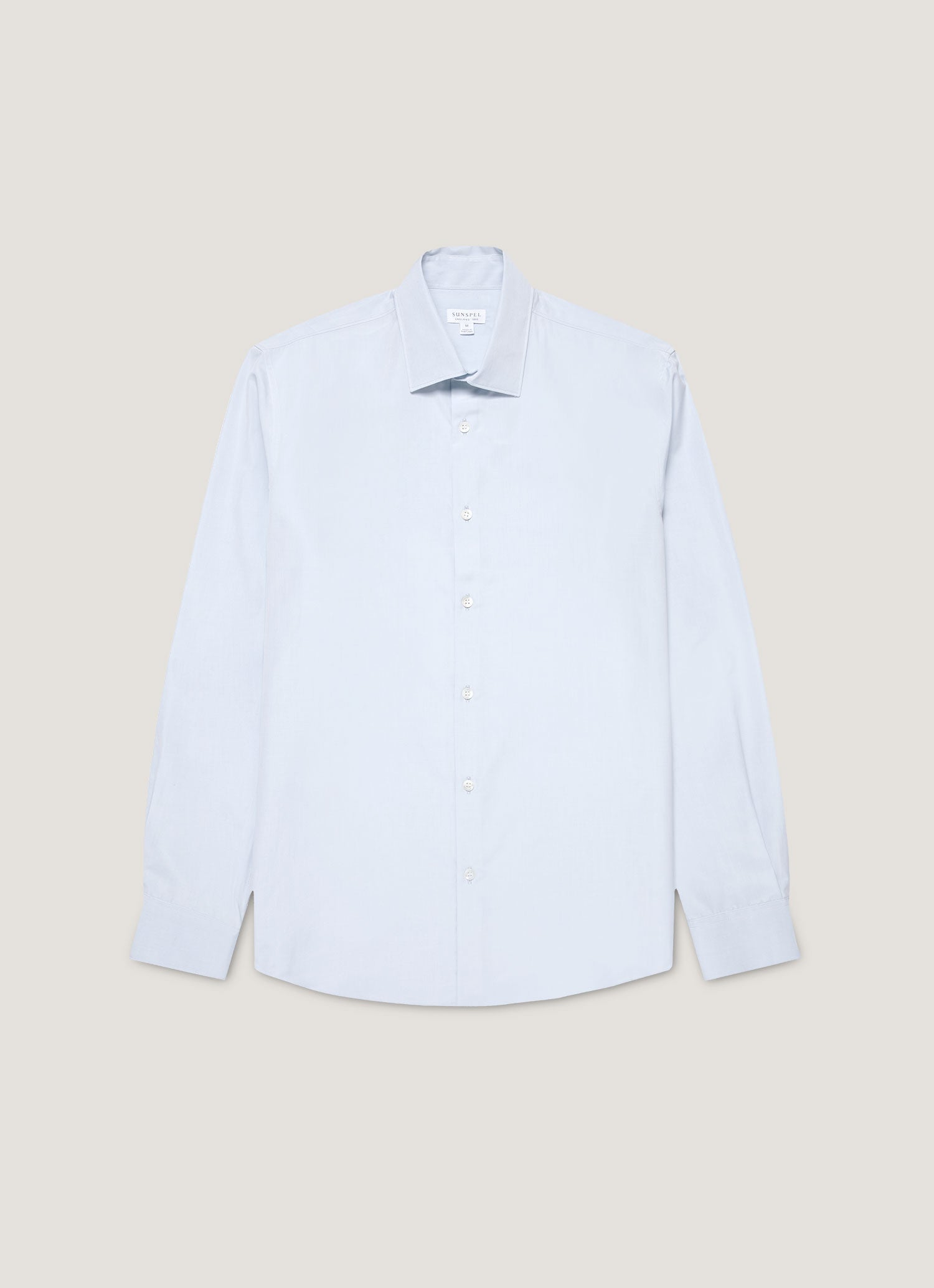 Men's Sea Island Cotton Shirt in Light Blue