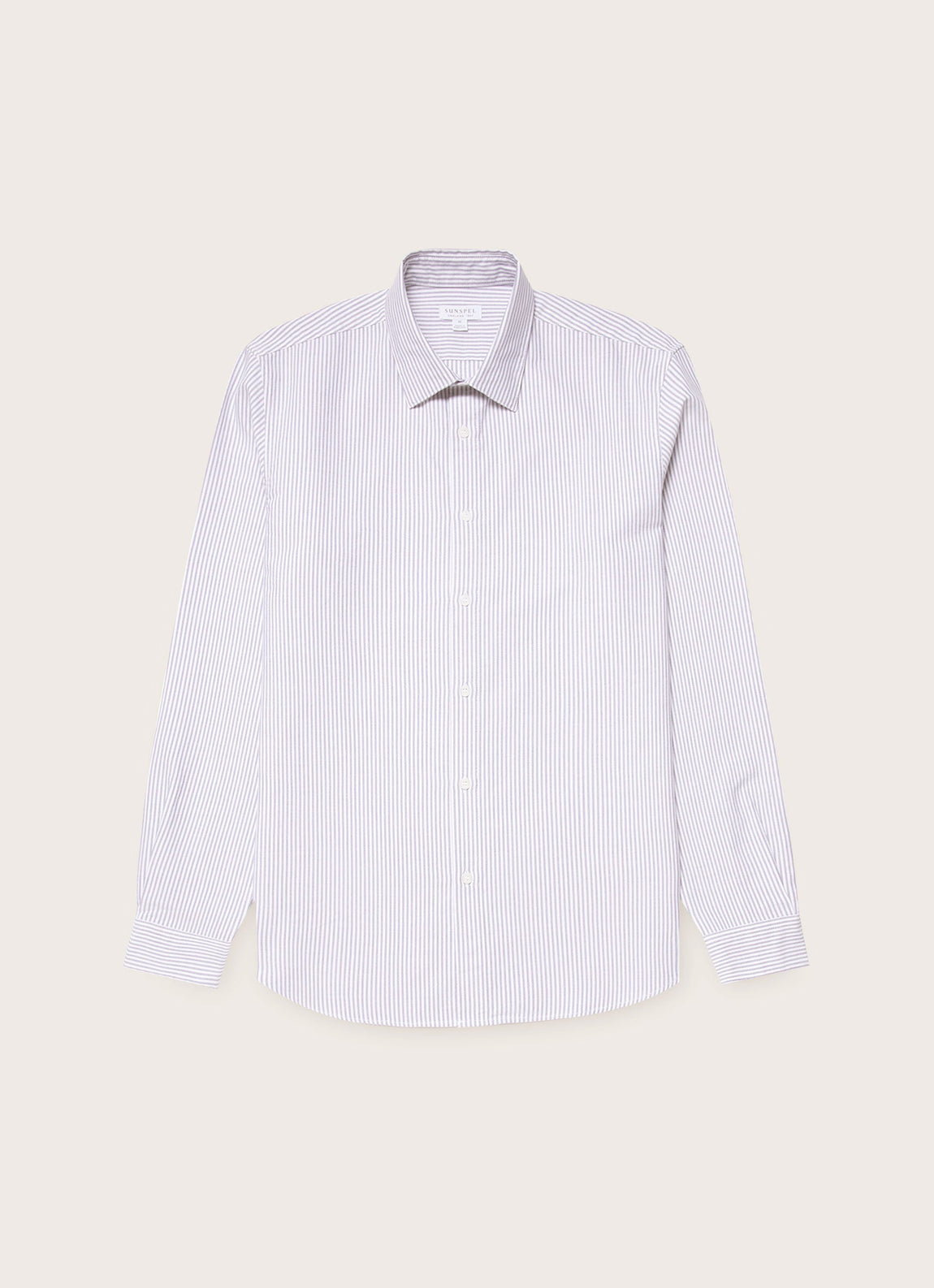 Men's Oxford Shirt in White/Navy