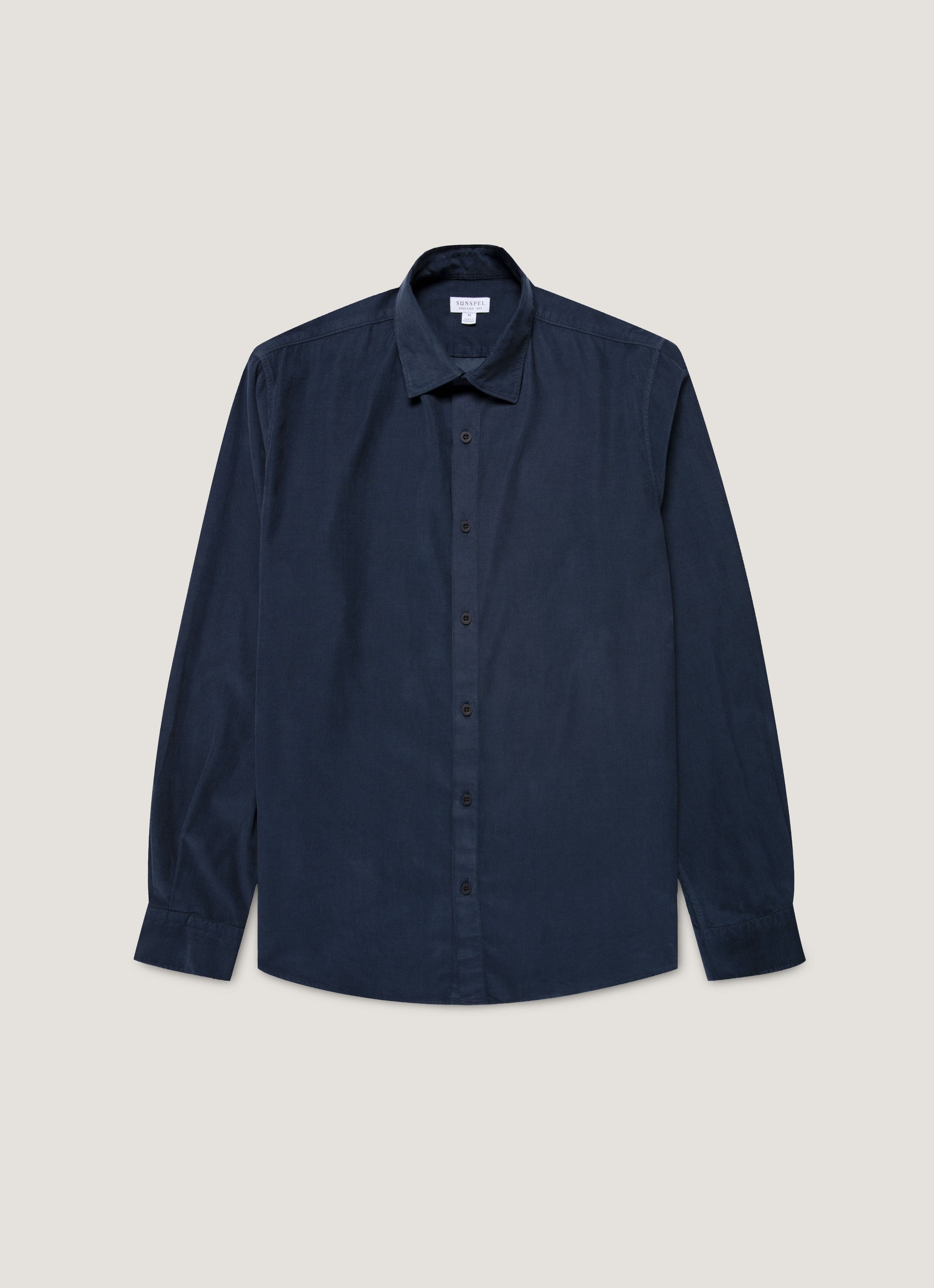 Men's Fine Cord Shirt in Navy