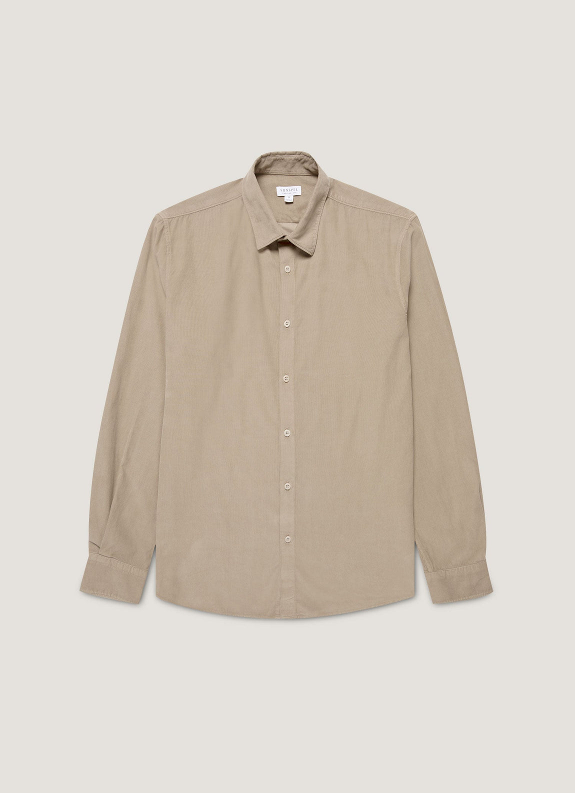 Men's Fine Cord Shirt in Fog