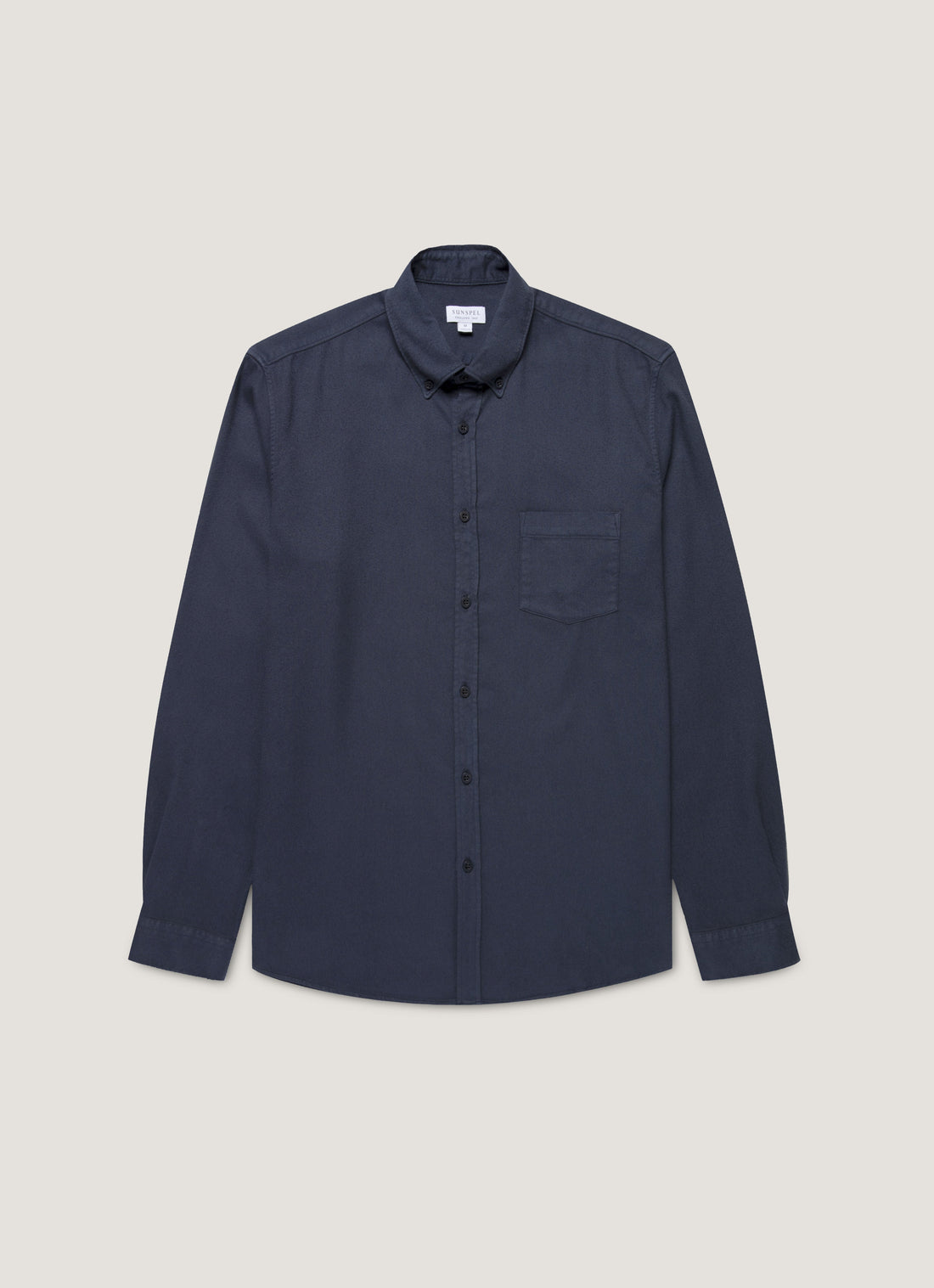 Men's Button Down Flannel Shirt in Navy
