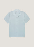 Men's Riviera Camp Collar Shirt in Stone Blue