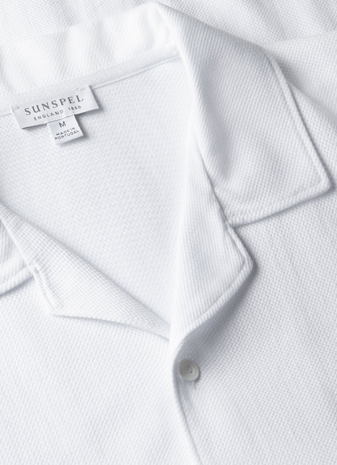 Men's Riviera Camp Collar Shirt in White