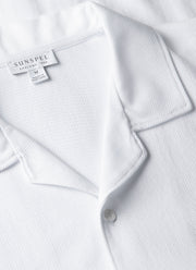 Men's Riviera Camp Collar Shirt in White
