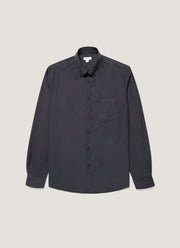 Men's Button Down Poplin Shirt in Navy
