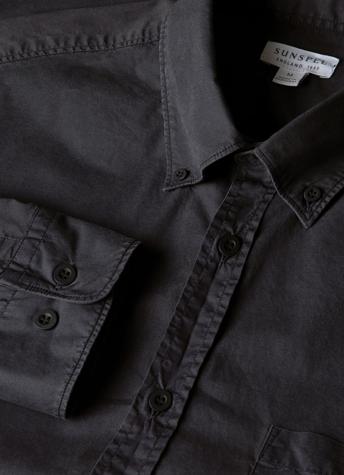 Men's Button Down Poplin Shirt in Navy