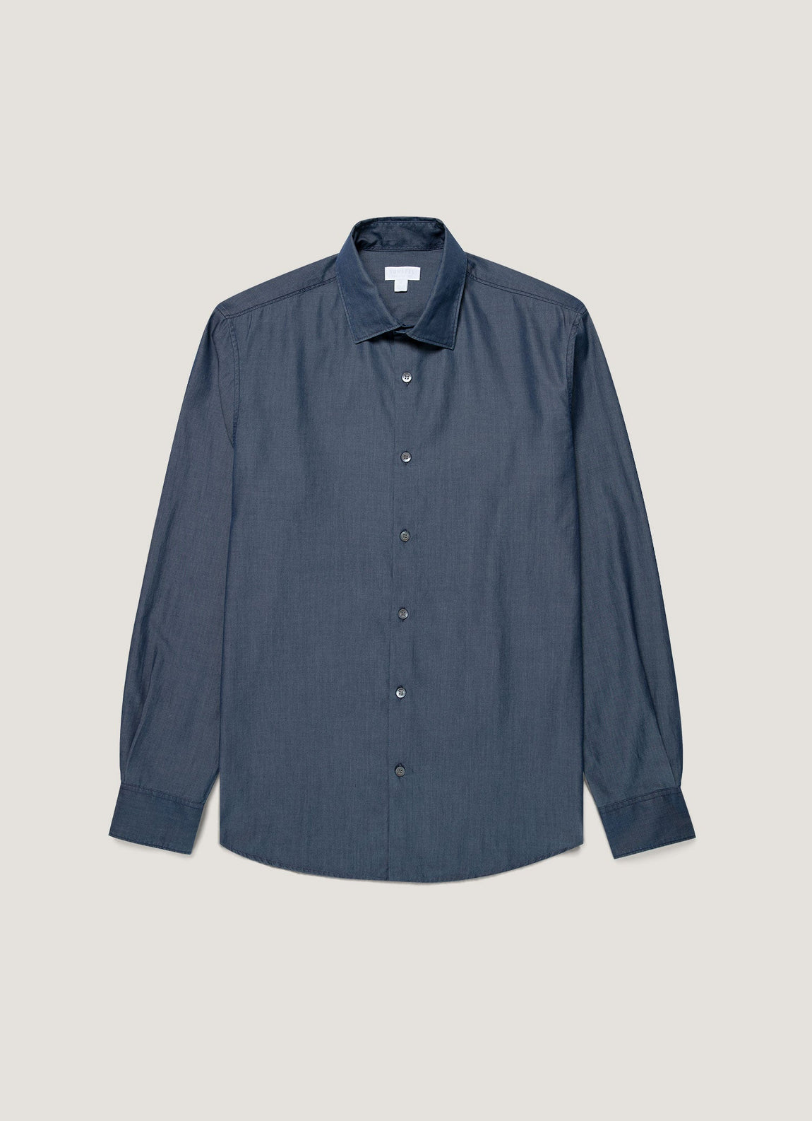 Men's Sea Island Cotton Shirt in Indigo