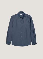 Men's Sea Island Cotton Shirt in Indigo