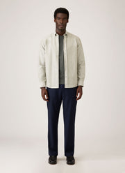 Men's Button Down Oxford Shirt in Light Khaki