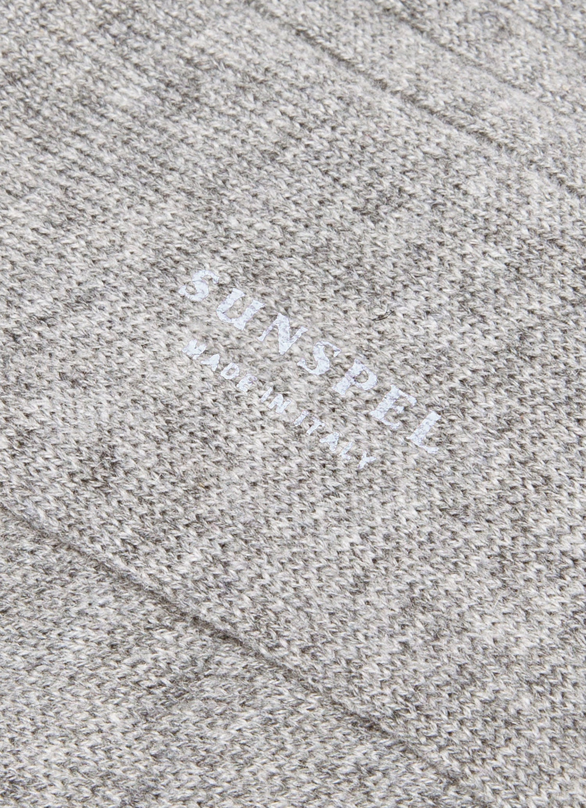 Men's Cashmere Ribbed Socks in Mid Grey Melange