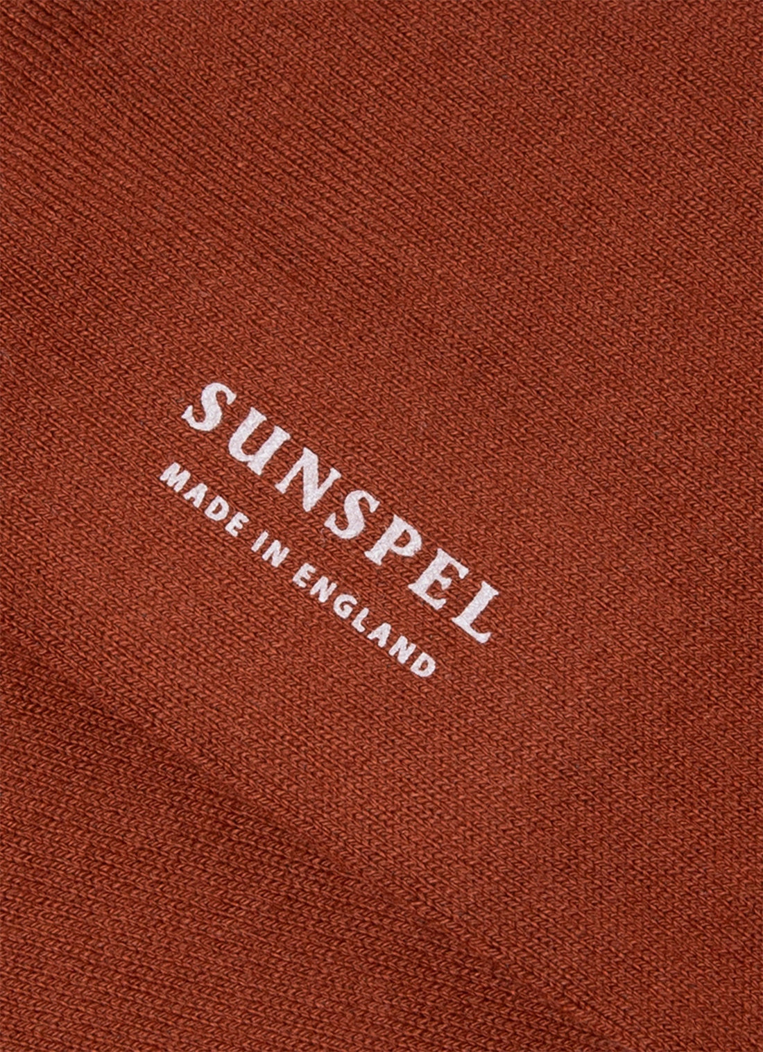 Men's Cotton Socks in Rust