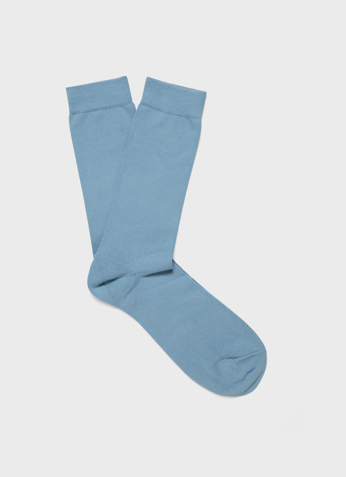 Men's Long Staple Cotton Socks in Storm Blue