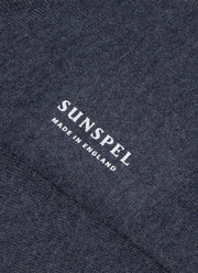 Men's Cotton Socks in Slate Blue