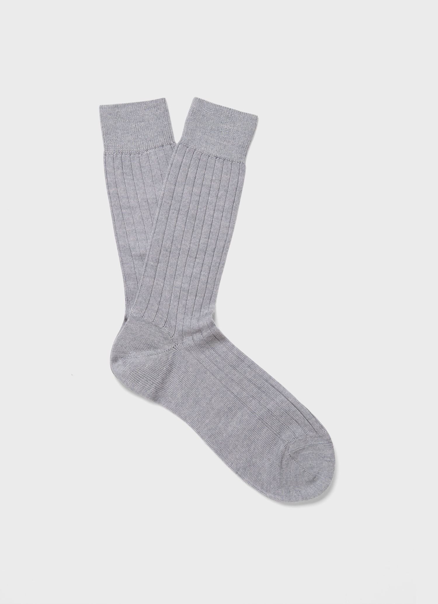 Men's Long Ribbed Cotton Socks