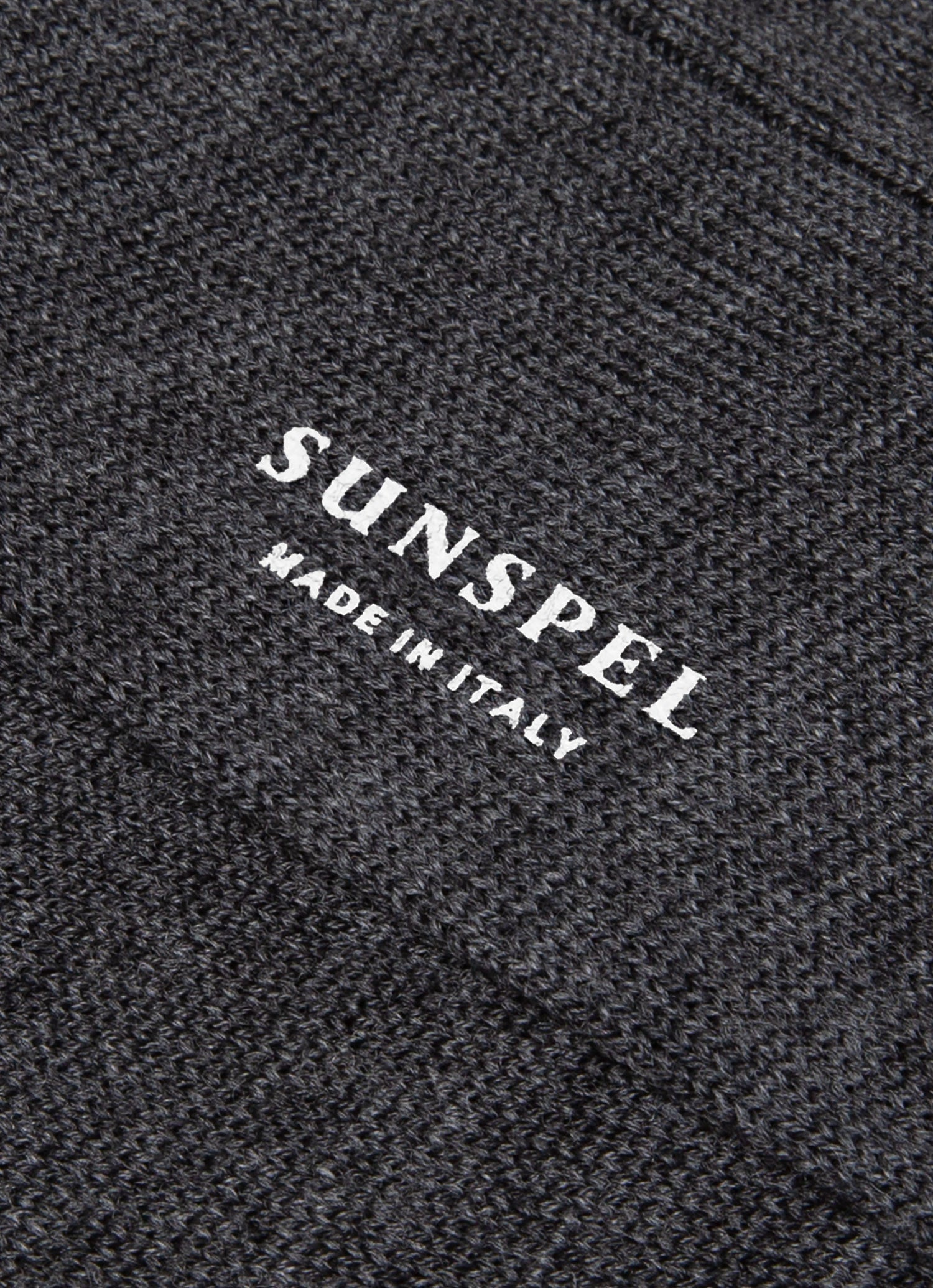 Men's Merino Wool Ribbed Socks in Charcoal Melange