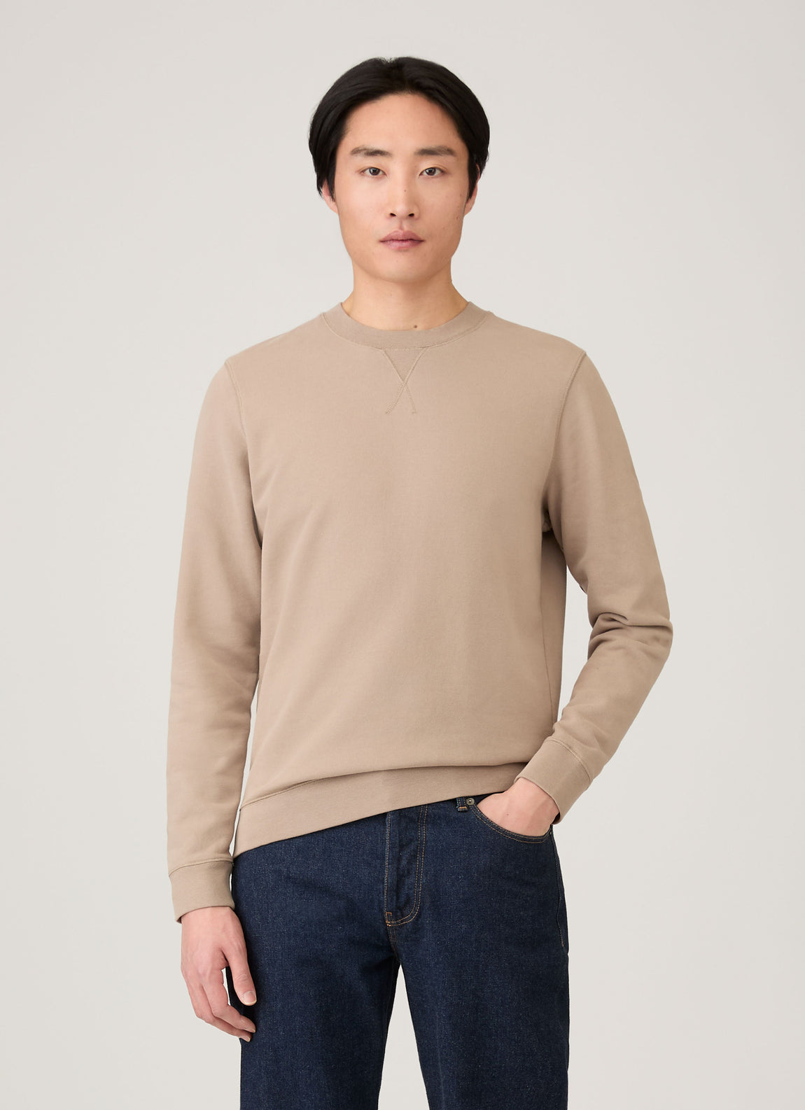 Men's Loopback Sweatshirt in Mink