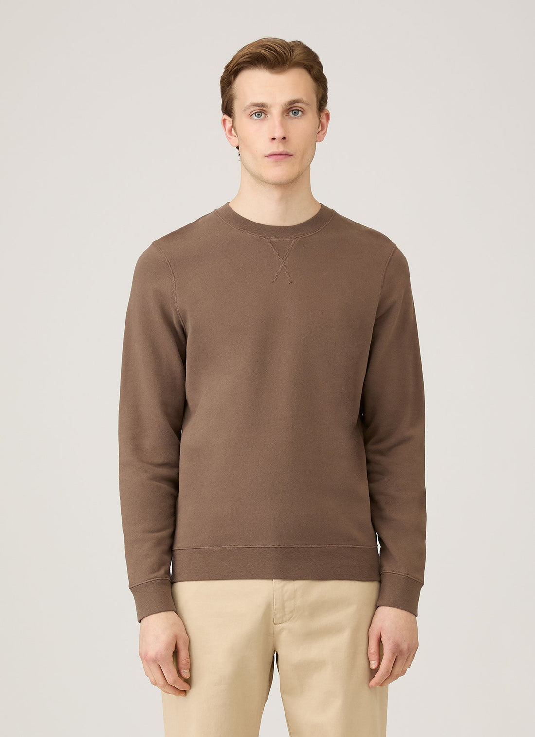 Men's Loopback Sweatshirt in Bark