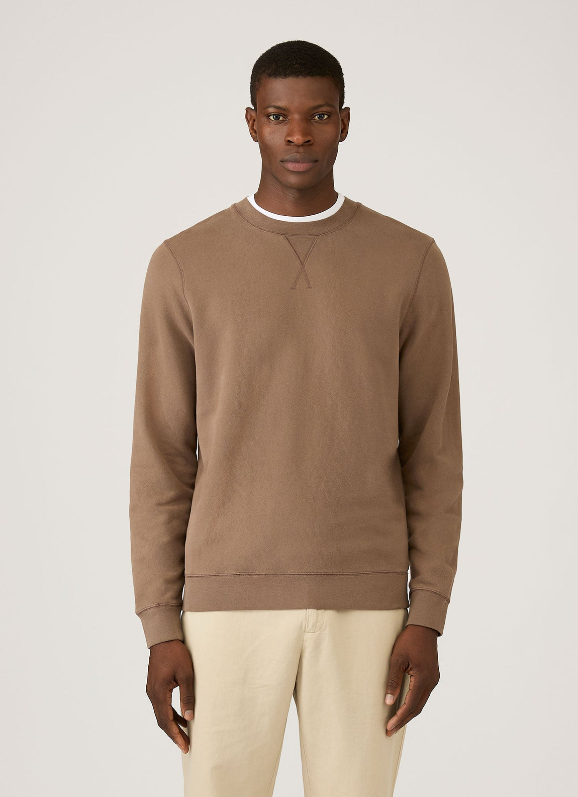 Men's Loopback Sweatshirt in Dark Cedar