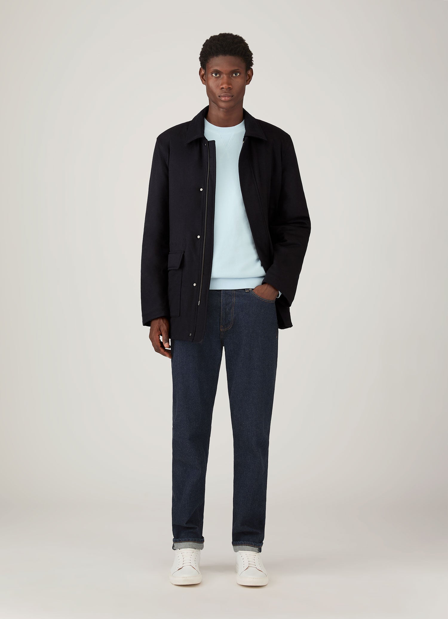 Men's Loopback Sweatshirt in Frost Blue