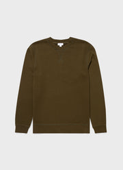 Men's Loopback Sweatshirt in Dark Moss