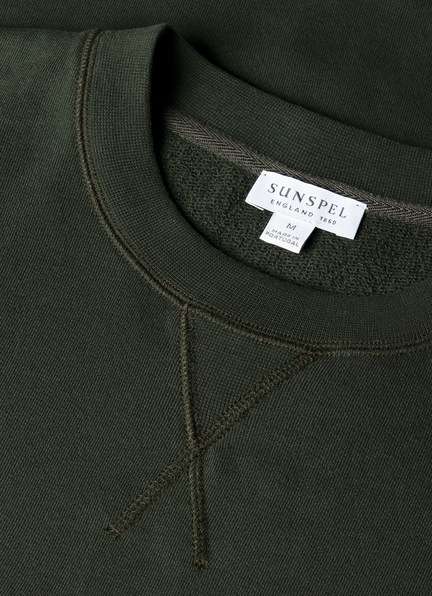Men's Loopback Sweatshirt in Dark Green