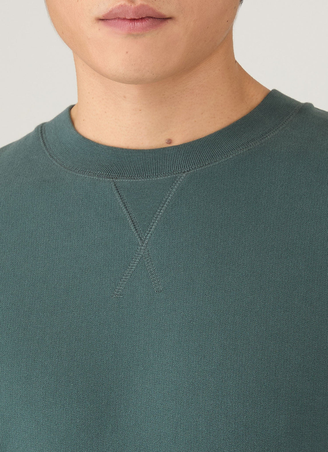 Men's Loopback Sweatshirt in Dark Petrol