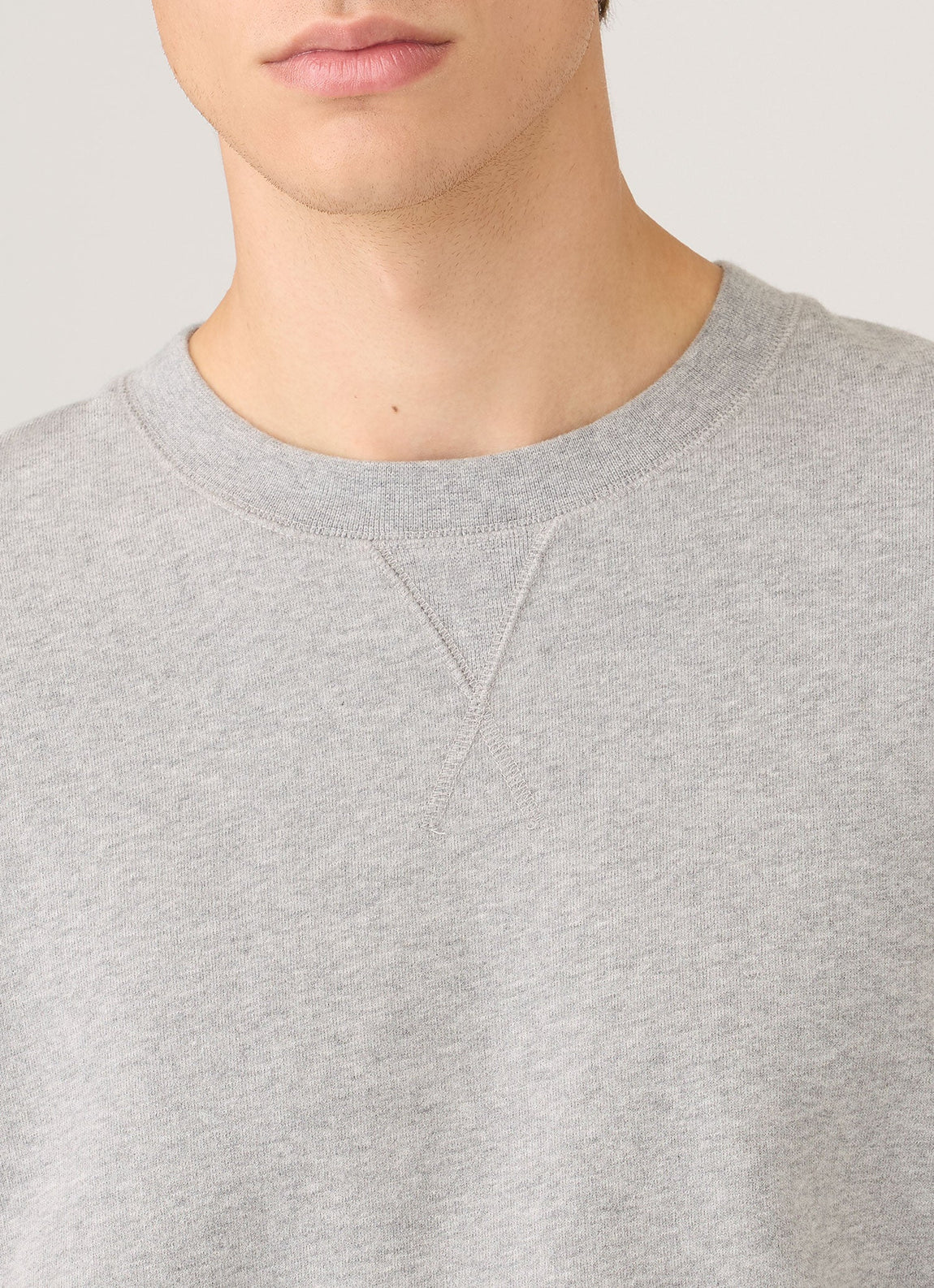 Men's Loopback Sweatshirt in Grey Melange