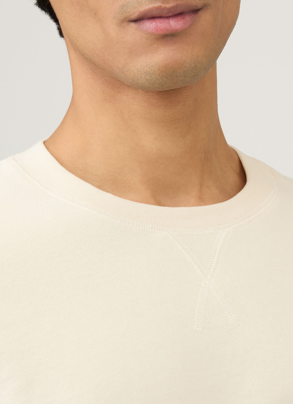 Men's Undyed Loopback Sweatshirt in Undyed