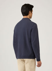 Men's Half Zip Loopback Sweatshirt in Navy
