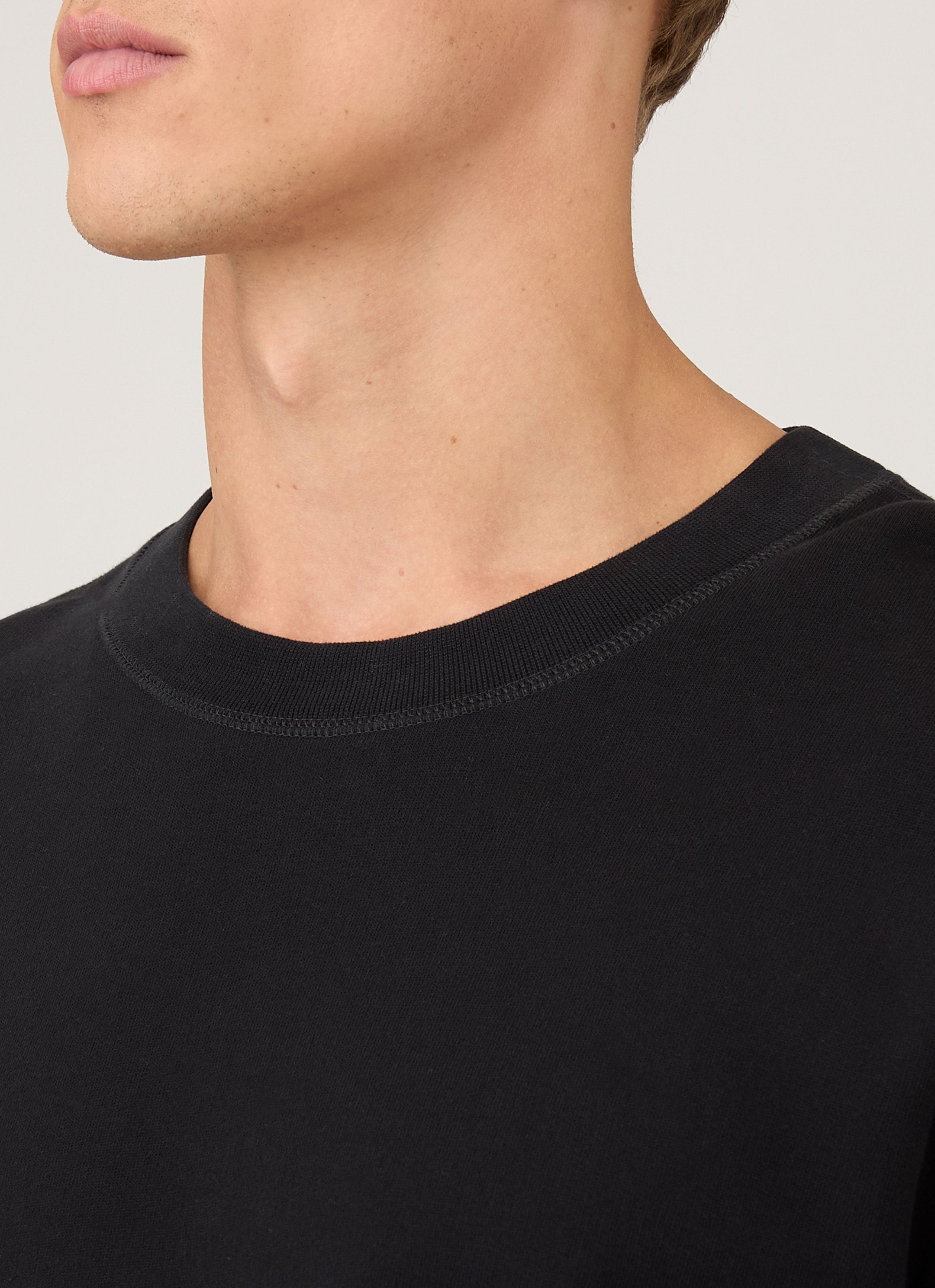 Men's Oversized Loopback Sweatshirt in Black