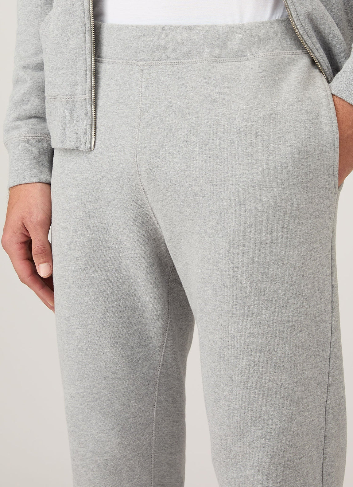 Men's Loopback Sweatpants in Grey Melange