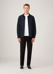 Men's Cotton Drill 5 Pocket Trouser in Black