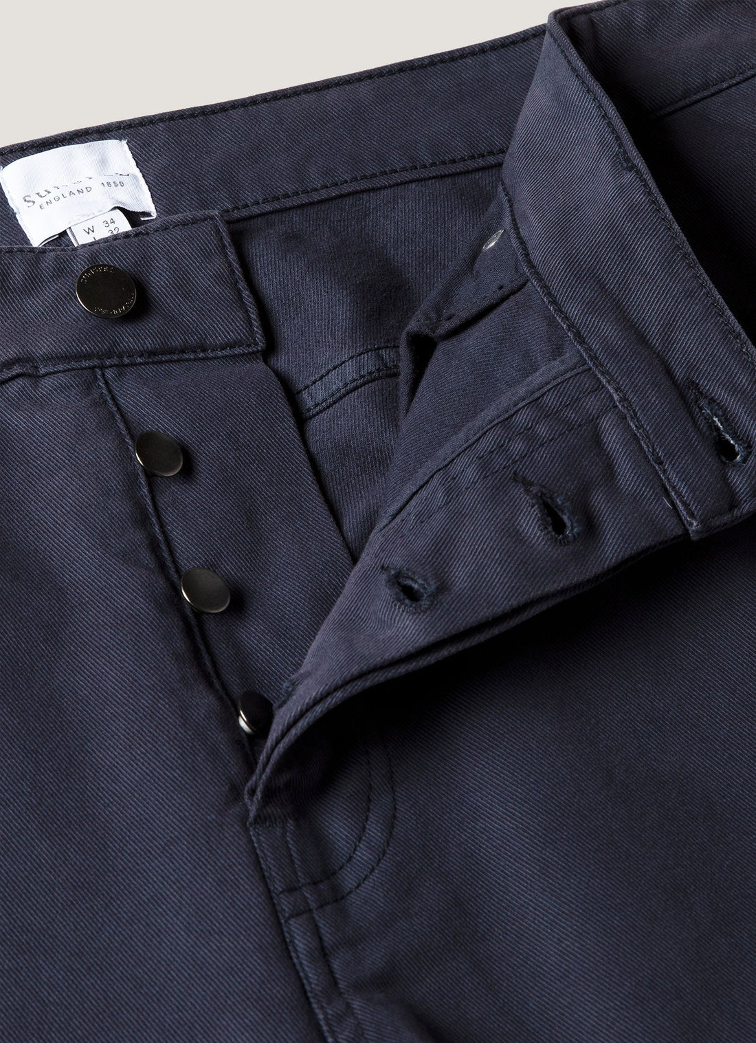 Men's Cotton Drill 5 Pocket Trouser in Navy