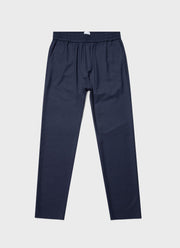 Men's Drawstring Trouser in Blue Melange