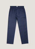 Men's Linen Drawstring Trouser in Light Navy