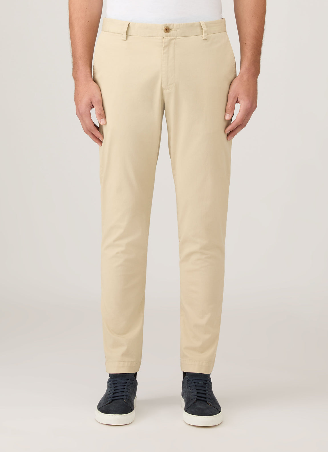 Men's Slim Fit Chino in Light Stone