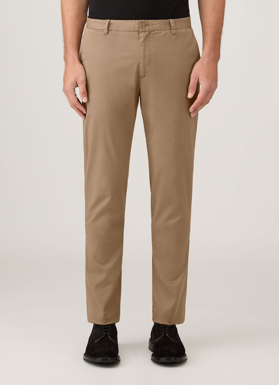 Men's Slim Fit Chino in Dark Stone