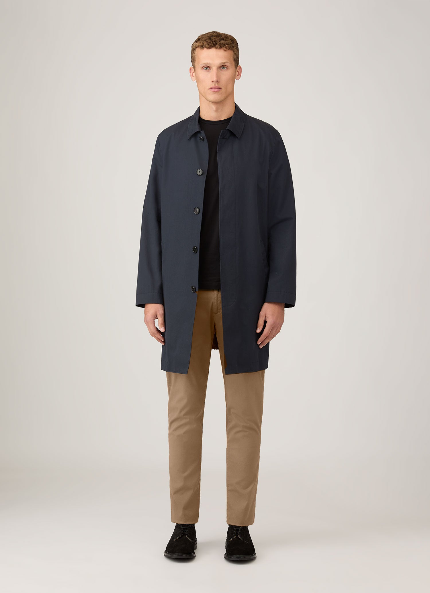 Men's Slim Fit Chino in Dark Stone