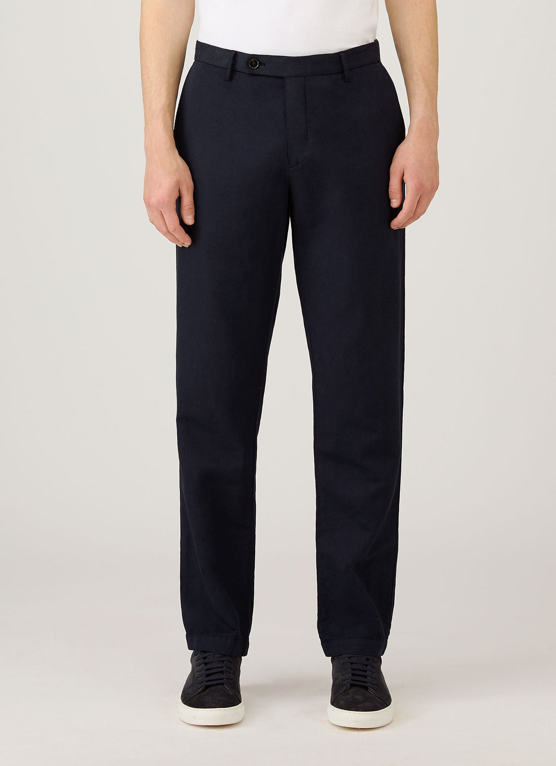 Men's Cotton Linen Trouser in Navy